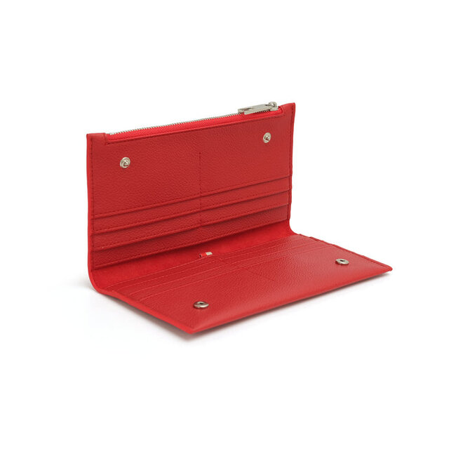 CoLab Jaime Sleek Wallet in Cherry Red