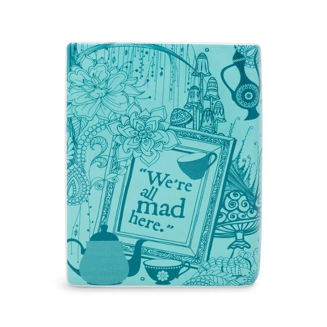 Small Book Vase - Alice in Wonderland Blue
