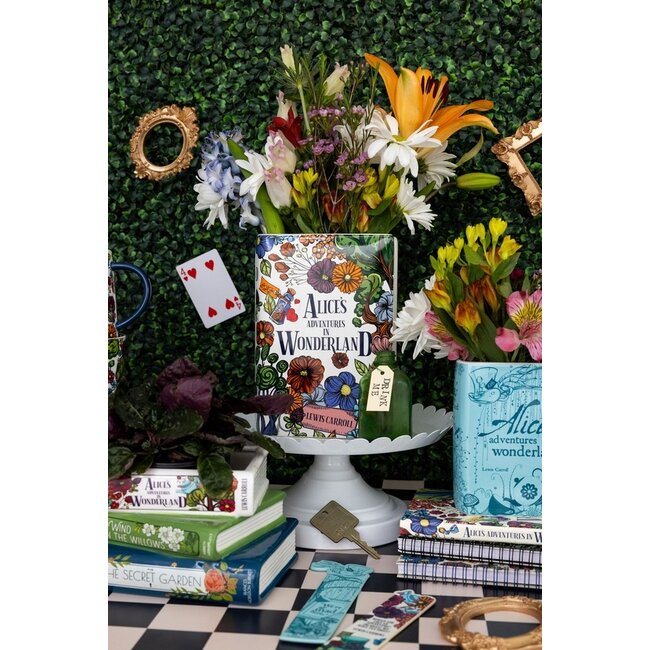 Large Book Vase - Alice in Wonderland