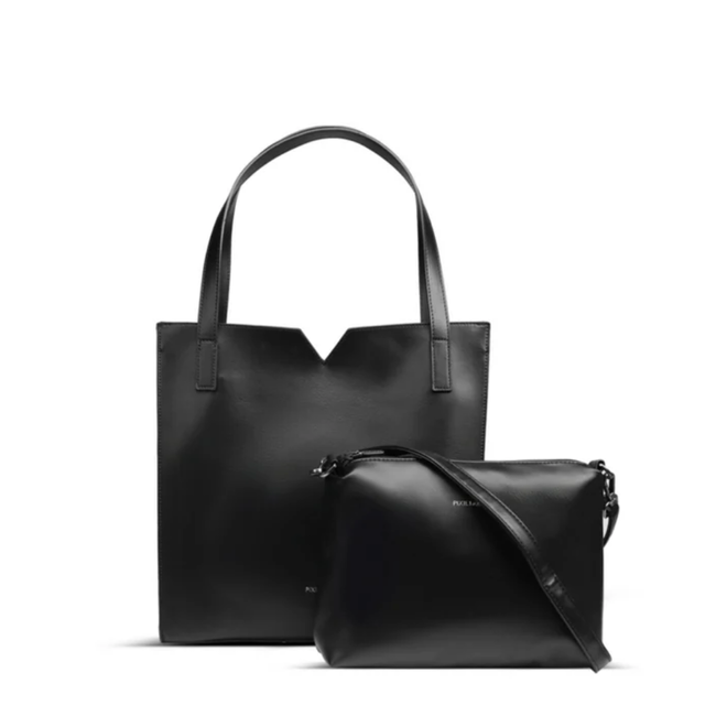 Pixie Mood Alicia Tote II Black Pebbled