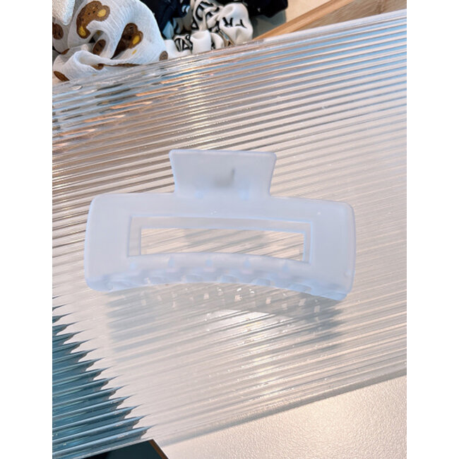 E&S Accessories Frosted Rectangular Hair Claw (more colours)