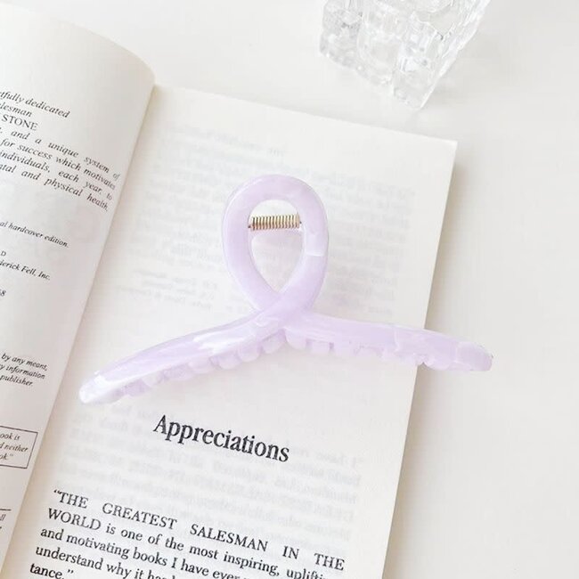 E&S Accessories Criss Cross Marbled Hair Claw (more colours)