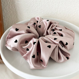 E&S Accessories Polka Heart Dot Scrunchies (More Colours)
