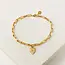 Lover’s Tempo Verona Starburst Heart Bracelet - Gold