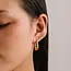 Lover’s Tempo Midi Paperclip Puff Hoop Earrings (more colours)