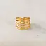 Lover’s Tempo Parallel Ring - Gold - Waterproof - Adjustable