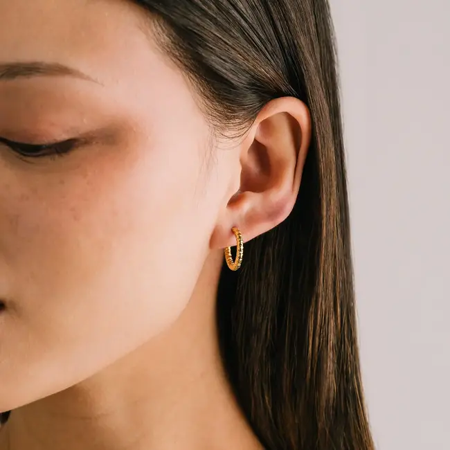 Lover’s Tempo Brit Hoop Earrings - Gold - Waterproof