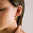 Lover’s Tempo Petal Hoop Earrings - Gold - Waterproof
