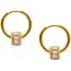 Lover’s Tempo Prism Charm Hoop Earrings - Waterproof