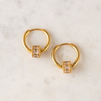 Lover’s Tempo Prism Charm Hoop Earrings - Waterproof