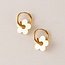 Lover’s Tempo Petal Hoop Earrings - Gold - Waterproof