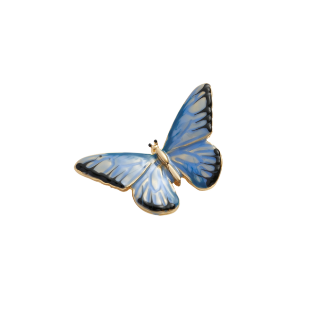 Fable England Fable Enamel Blue Butterfly Brooch