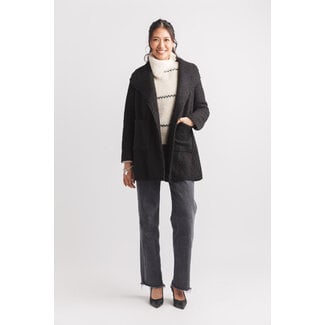 Papillon Boucle Lapel Coat With Pockets (more colours)