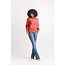 Papillon Marl Knit Sweater With Rib Trim