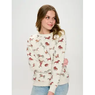 Colour Horse Print Sweatshirt