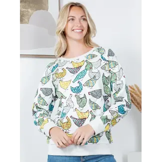 Chicken Fleece Sweatshirt