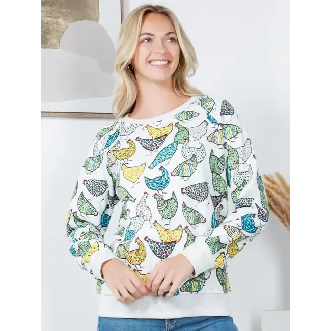 Chicken Fleece Sweatshirt