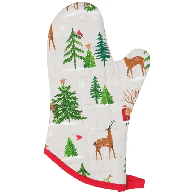 Santa's Reindeer Christmas Chef Mitt