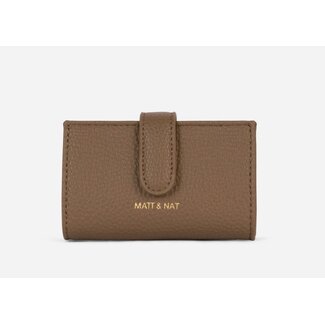 Matt & Nat Crepe Grain Toffee Cardholder