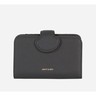Matt & Nat Float Small Grain Wallet in Coal