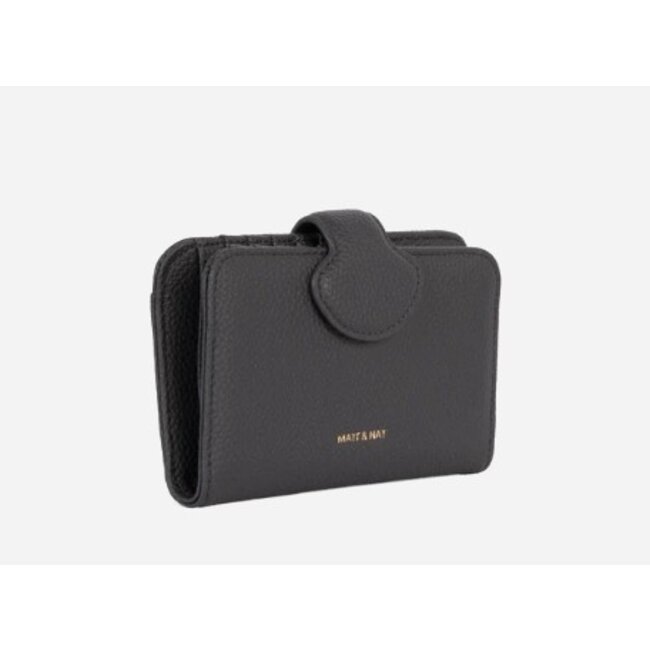 Matt & Nat Float Small Grain Wallet in Coal