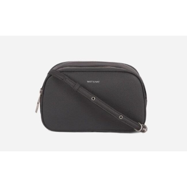 Matt & Nat Pair Grain Crossbody in Coal
