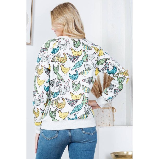 Chicken Fleece Sweatshirt