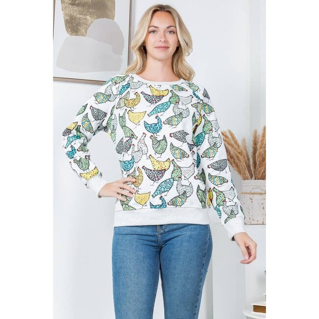 Chicken Fleece Sweatshirt