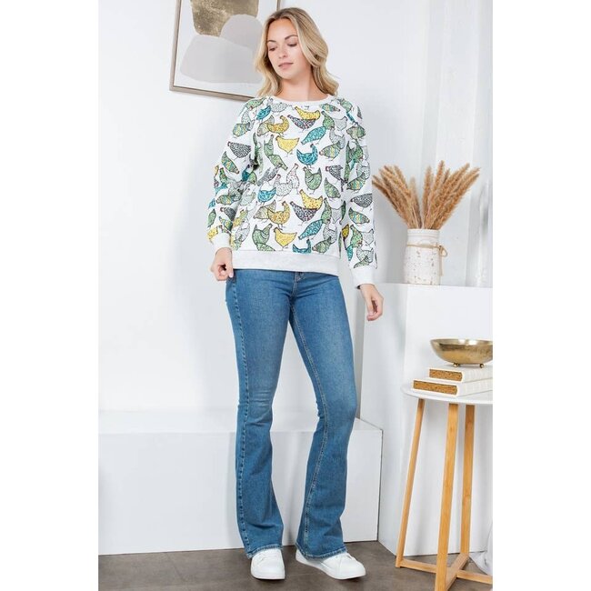 Chicken Fleece Sweatshirt