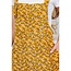 Yellow Floral Print Corduroy Overall