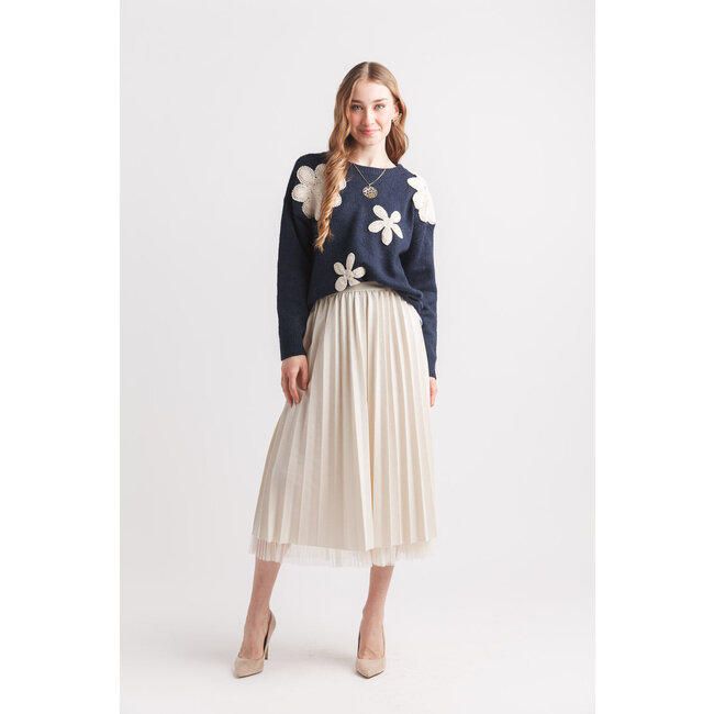 Papillon Crochet Floral Sweater