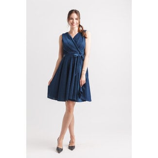 Papillon Sparkle Stretch Wrap Look Dress