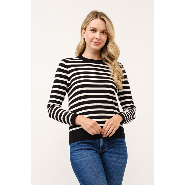 Kristin - Stripe Crewneck Pullover (More Colours)