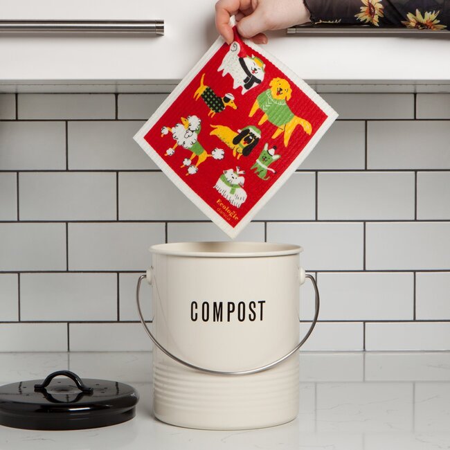 Yule Dogs Swedish Sponge Cloth