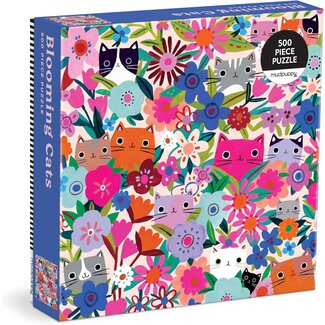 Galison/mudpuppy Blooming Cats – 500 Piece Family Jigsaw Puzzle