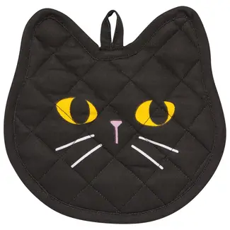 Black Cat Shaped Potholder