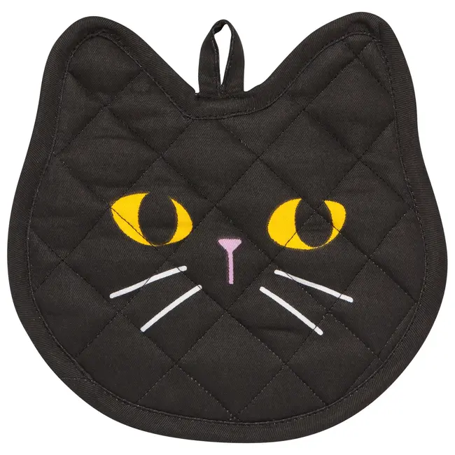Black Cat Shaped Potholder