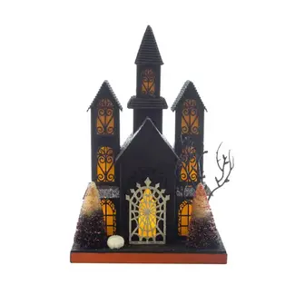 Black/Orange LED Haunted House