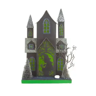 Black/Green LED Haunted House