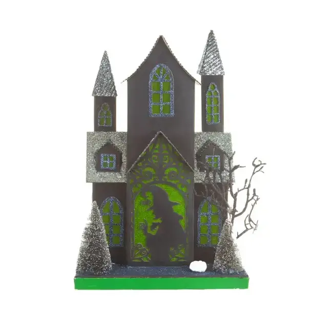 Black/Green LED Haunted House