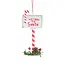White/Red "Letters To Santa" Mailbox Ornament