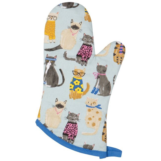 Feline Fine Oven Mitts - Set of 2