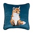 WRENDALE 'DAYDREAMER' Fox Embroidered Decorative Pillow