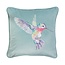 WRENDALE 'WISTERIA WISHES' Hummingbird Embroidered Pillow
