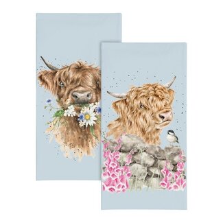 WRENDALE 'DAISY COO' Highland Cow Pocket Tissues