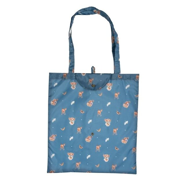 Wrendale 'FARMYARD FRIENDS' Cow Foldable Shopping Bag