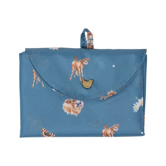 Wrendale 'FARMYARD FRIENDS' Cow Foldable Shopping Bag