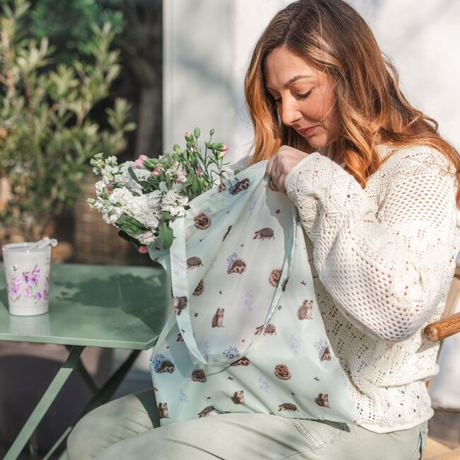 Wrendale 'AWAKENING' Hedgehog Foldable Shopping Bag