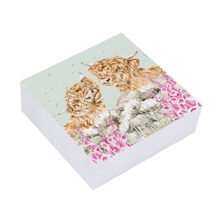 WRENDALE 'JUST FOR MOO' Highland Cow Sticky Notes