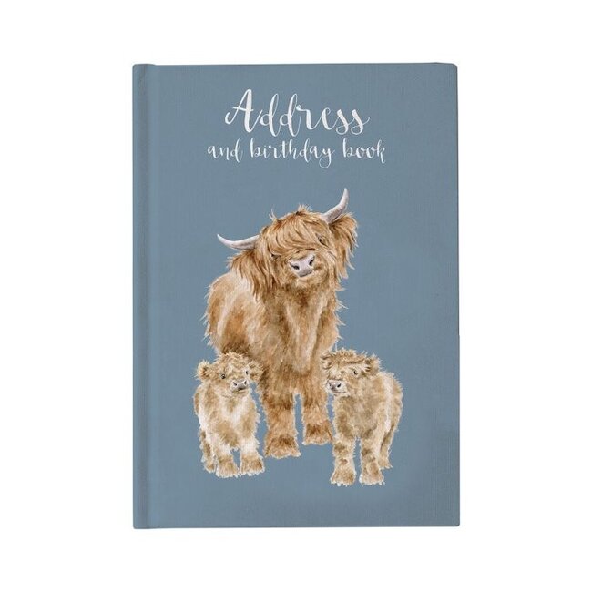 WRENDALE 'THE HIGHLANDER' Highland Cow Address Book